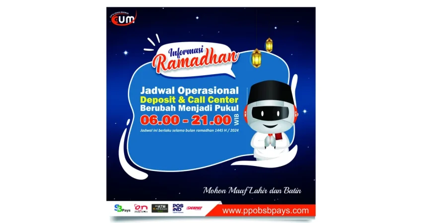 Arsip jadwal operasional Ramadan 2024 PPOB SBPAYS