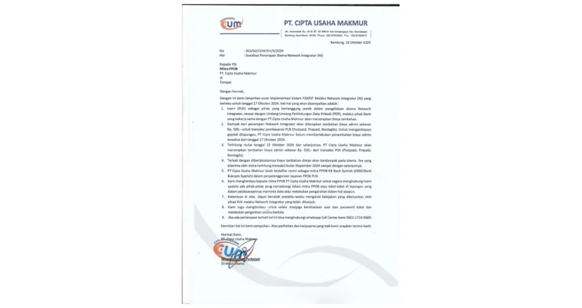 Arsip sosialisasi penerapan Network Integrator PLN SBPAYS 2024