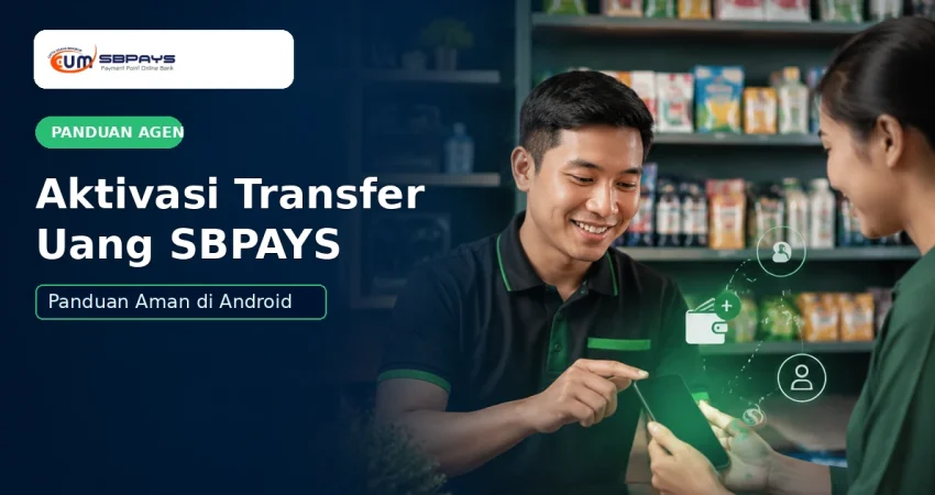 Panduan aktivasi fitur transfer uang SBPAYS di Android