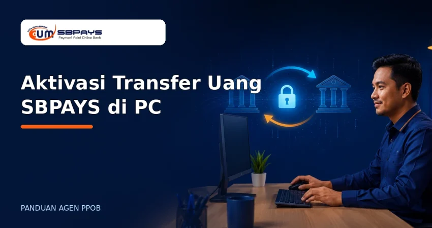 Informasi aktivasi fitur Transfer Uang SBPAYS di PC atau komputer