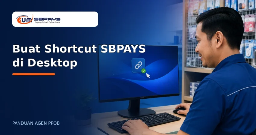 Ilustrasi cara membuat shortcut SBPAYS di desktop Windows