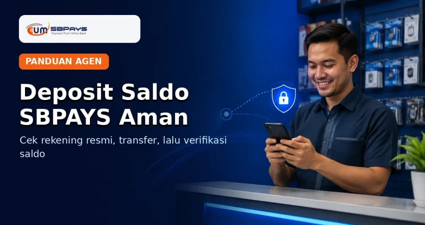 Cara deposit saldo PPOB SBPAYS dengan aman melalui rekening resmi dan verifikasi saldo
