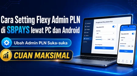 Cara Setting Flexy Admin PLN di SBPAYS lewat PC dan Android