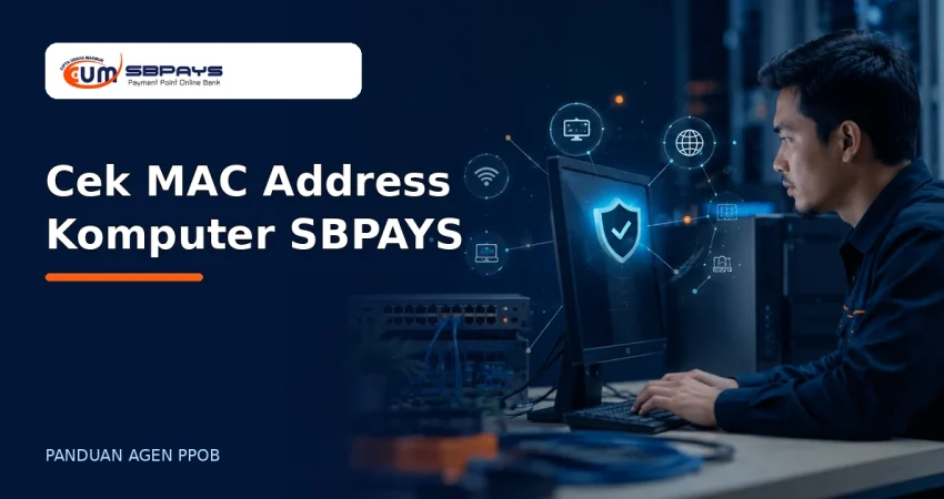 Cara cek MAC address komputer untuk penggunaan SBPAYS dengan aman