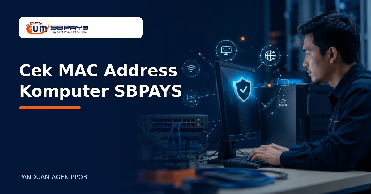 Cara cek MAC address komputer untuk penggunaan SBPAYS dengan aman