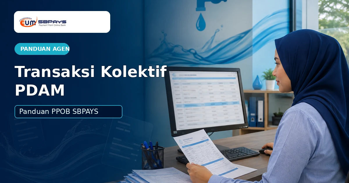 Panduan transaksi kolektif PDAM di PPOB SBPAYS