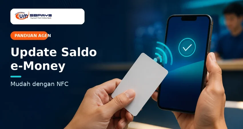 Cara cek dan update saldo e-Money melalui SBPAYS menggunakan NFC pada smartphone