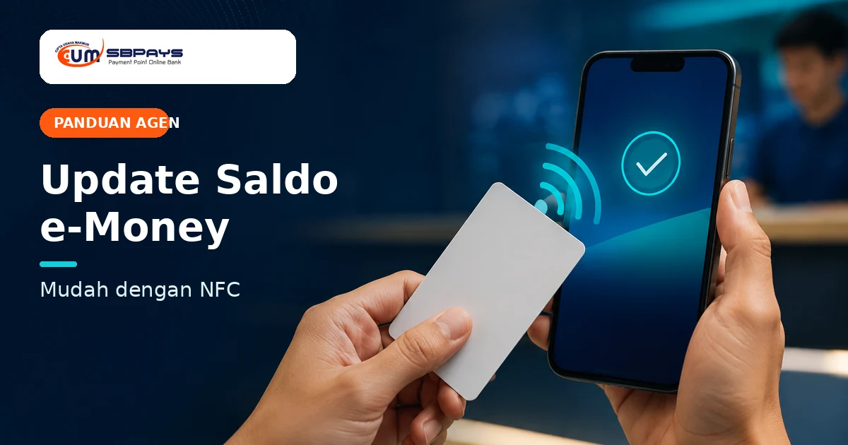 Cara cek dan update saldo e-Money melalui SBPAYS menggunakan NFC pada smartphone
