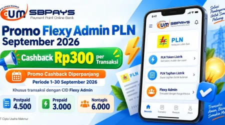 romo Flexy Admin PLN September 2026 cashback Rp300 per transaksi